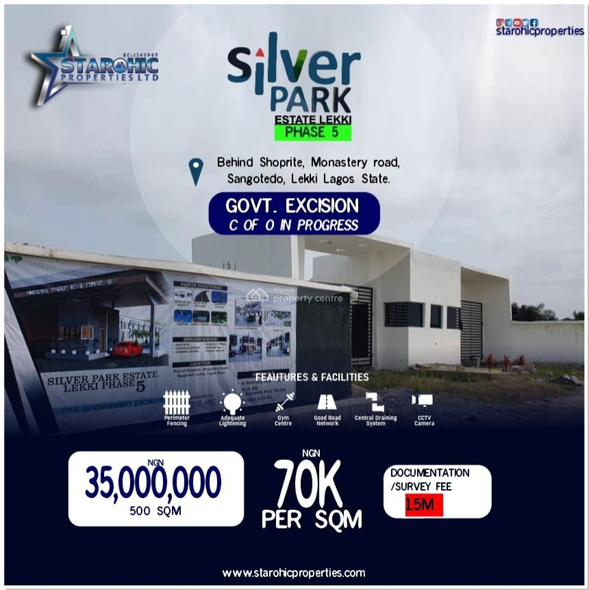 Land with Cofo Behind Shoprite, Monastery Road, Behind Shoprite, Sangotedo, Ajah, Lagos, Land for Sale