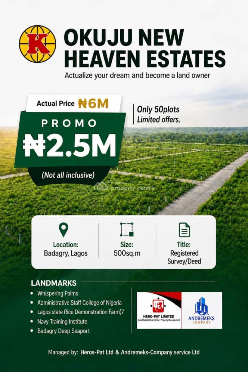 Land on Promo Discount, Badagry, Lagos, Land for Sale