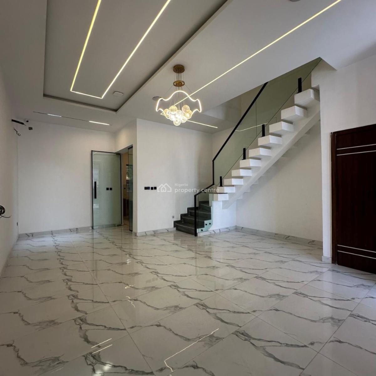 Luxurious 4 Bedroom Terrace Duplex with Bq and a Swimming Pool, Osapa London, Lekki, Lagos, Terraced Duplex for Sale