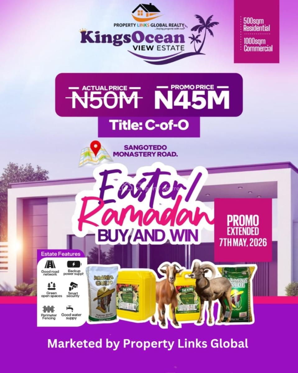 Buy and Build Land, Off Monastery Road,, Sangotedo, Ajah, Lagos, Residential Land for Sale