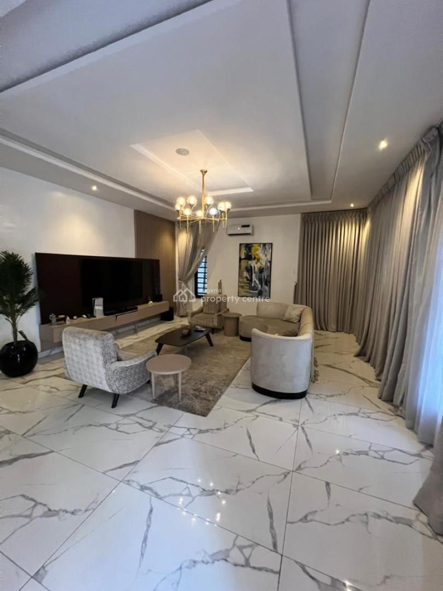 Fully Furnished 5 Bedroom Detached Duplex with Ps5, Smart Tv, Big Gen + Bq, Ikate, Lekki, Lagos, Detached Duplex for Rent