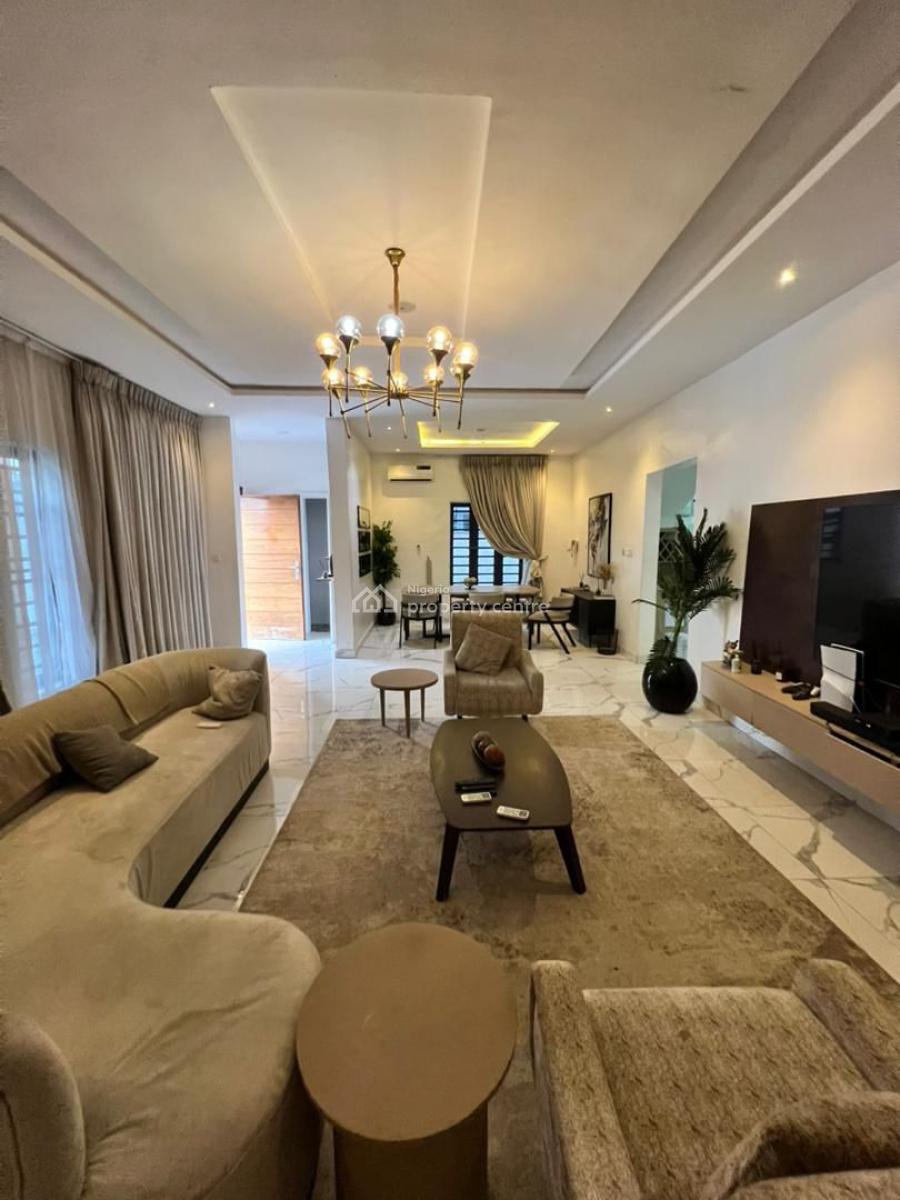 Fully Furnished 5 Bedroom Detached Duplex with Ps5, Smart Tv, Big Gen + Bq, Ikate, Lekki, Lagos, Detached Duplex for Rent
