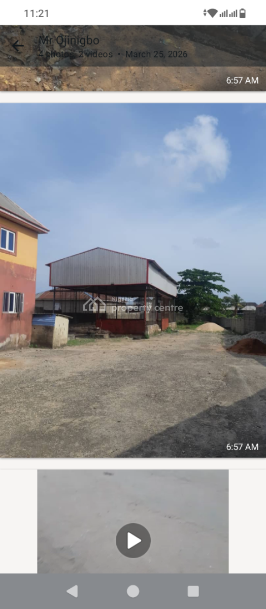 a Block of Office Spaces and an Open Bay Warehouse, Shibiri, Alaba, Ojo, Lagos, Warehouse for Sale