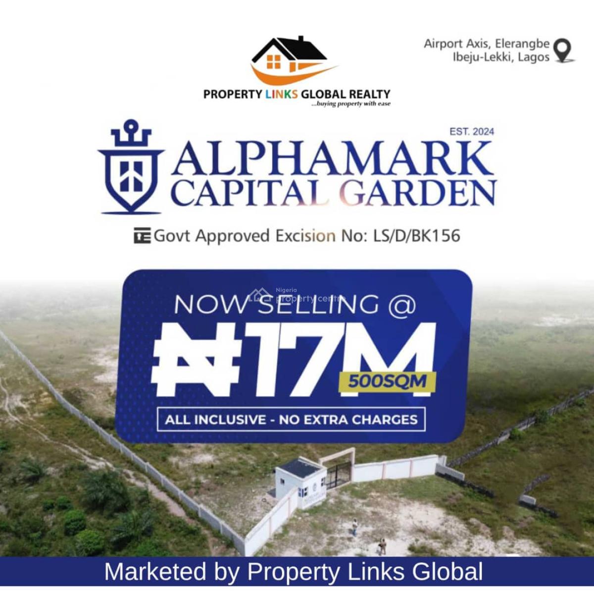 Premium Land with Government Approved Excision, Alpha Mark Capital Garden Aiyetoro, Eleranigbe, Ibeju Lekki, Lagos, Residential Land for Sale
