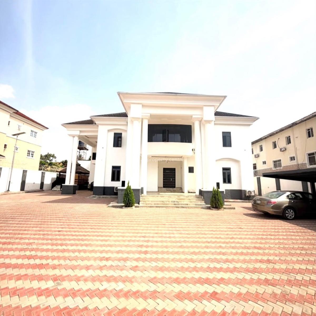 Ultra Luxury 7 Bedroom Mansion,bq,study,office,cctv, Laundry, Serene & Well Secured Neighborhood, Wuse, Abuja, Detached Duplex for Sale