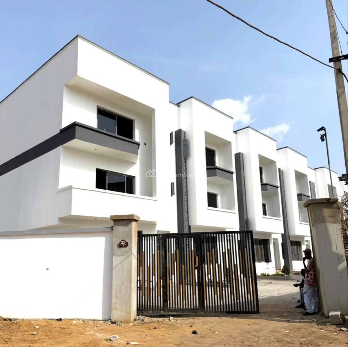 4 Bedroom Solidly Built Semi Finished Terrace Duplex,bq, Secured Axis, Secured Neighborhood, Jahi, Abuja, Terraced Duplex for Sale