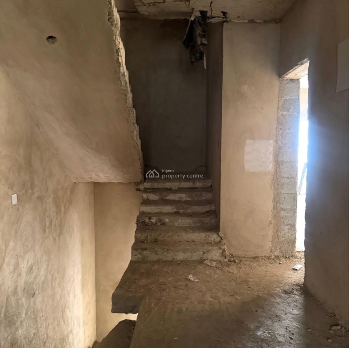 4 Bedroom Solidly Built Semi Finished Terrace Duplex,bq, Secured Axis, Secured Neighborhood, Jahi, Abuja, Terraced Duplex for Sale