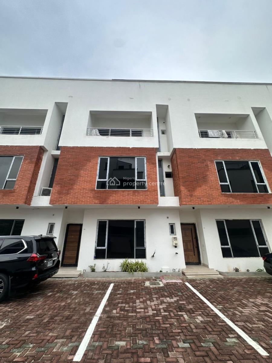 Newly Built Spacious 4-bedroom Terrace with Bq, Lekki Phase 1, Lekki, Lagos, Terraced Duplex for Rent
