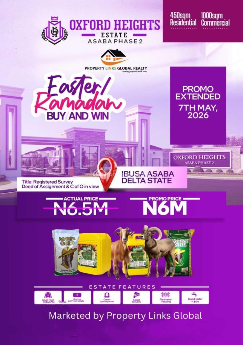 Instant Appreciation Land, Ibusa, Asaba, Delta, Residential Land for Sale