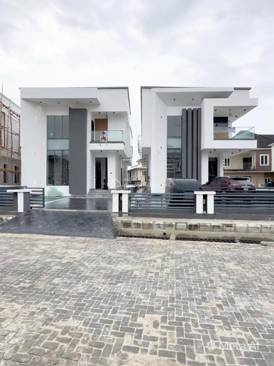 Contemporary 5 Bedroom Detached Duplex with Swimming Pool and Bq, Ikota, Lekki, Lagos, Detached Duplex for Sale