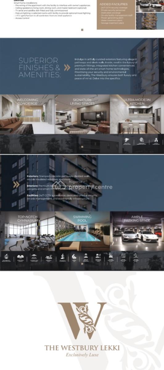 Luxury 3 Bedroom Apartment Off Plan, in The Heart of Lekki Phase 1, Lekki Phase 1, Lekki, Lagos, Block of Flats for Sale