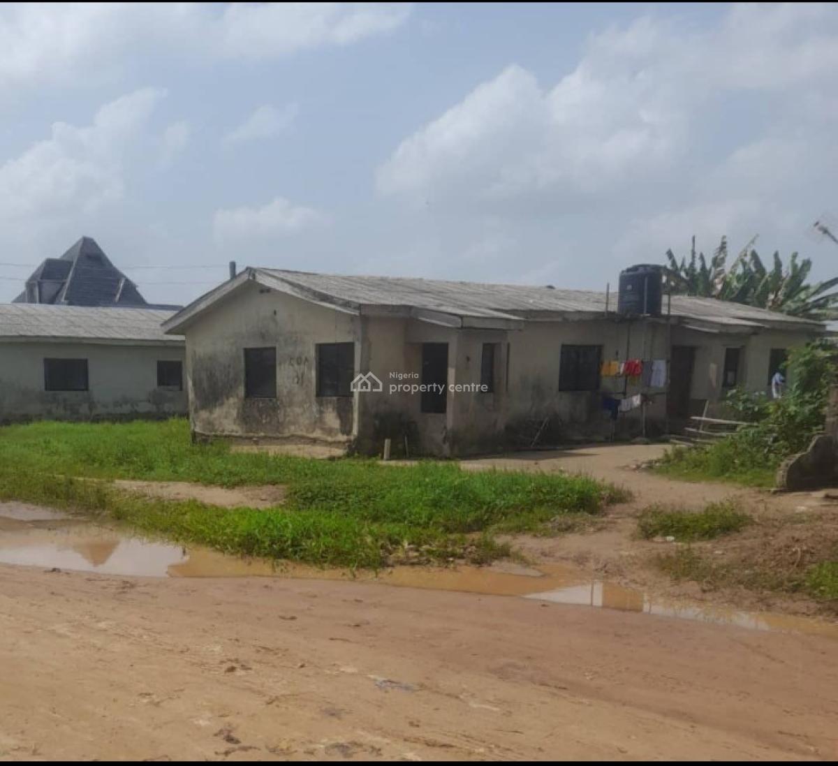 a Block of Two Two Bedroom Flats, Oko Afo, Badagry, Lagos, Detached Bungalow for Sale