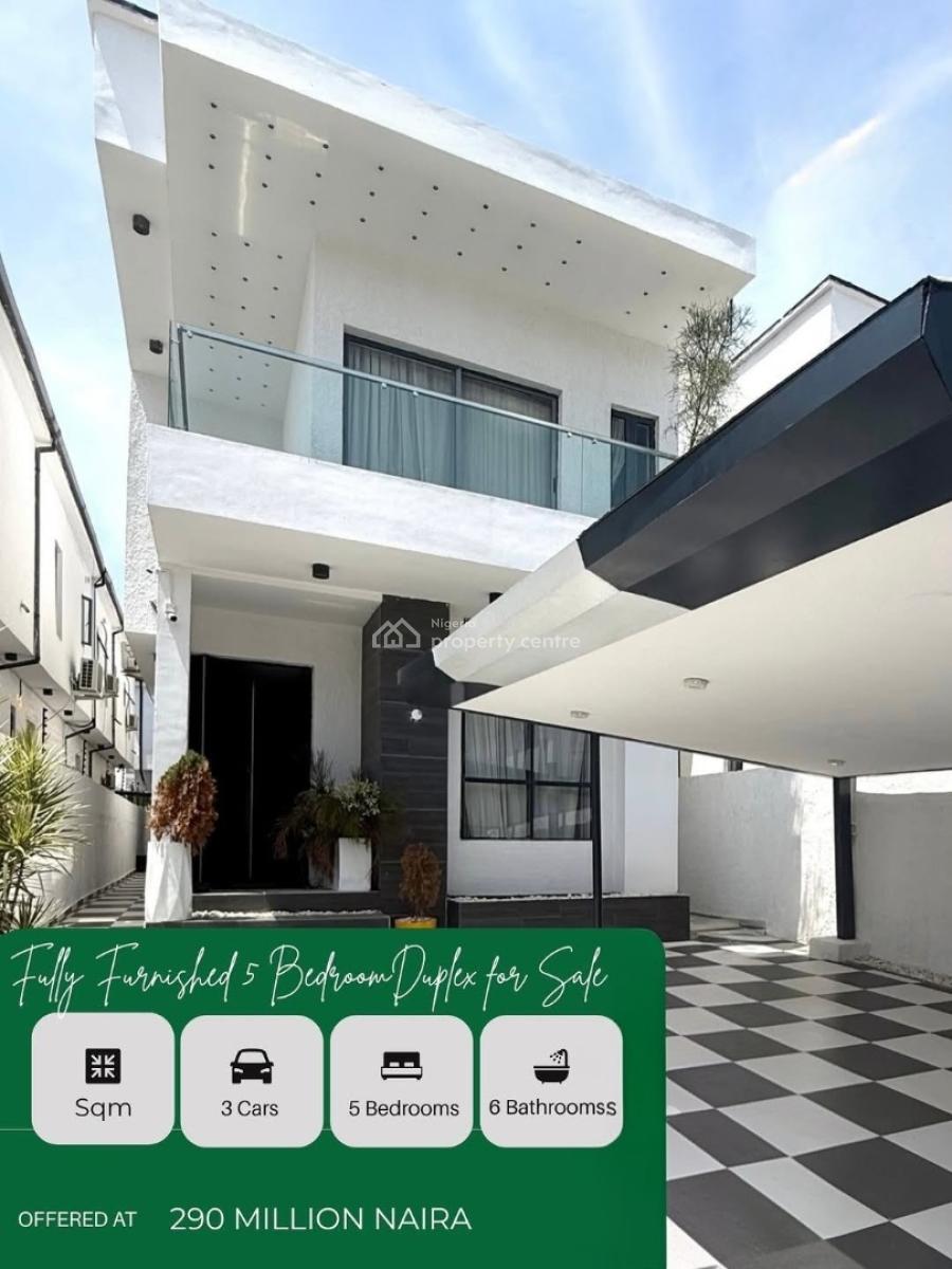Furnished 5bedroom Detached Duplex with Bq, Ajah, Lagos, Detached Duplex for Sale