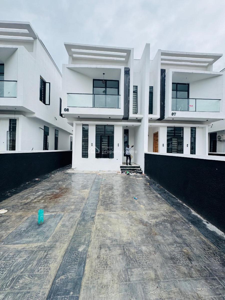 Brand New Luxury Built with a B Q, Idado, Lekki, Lagos, Semi-detached Duplex for Rent