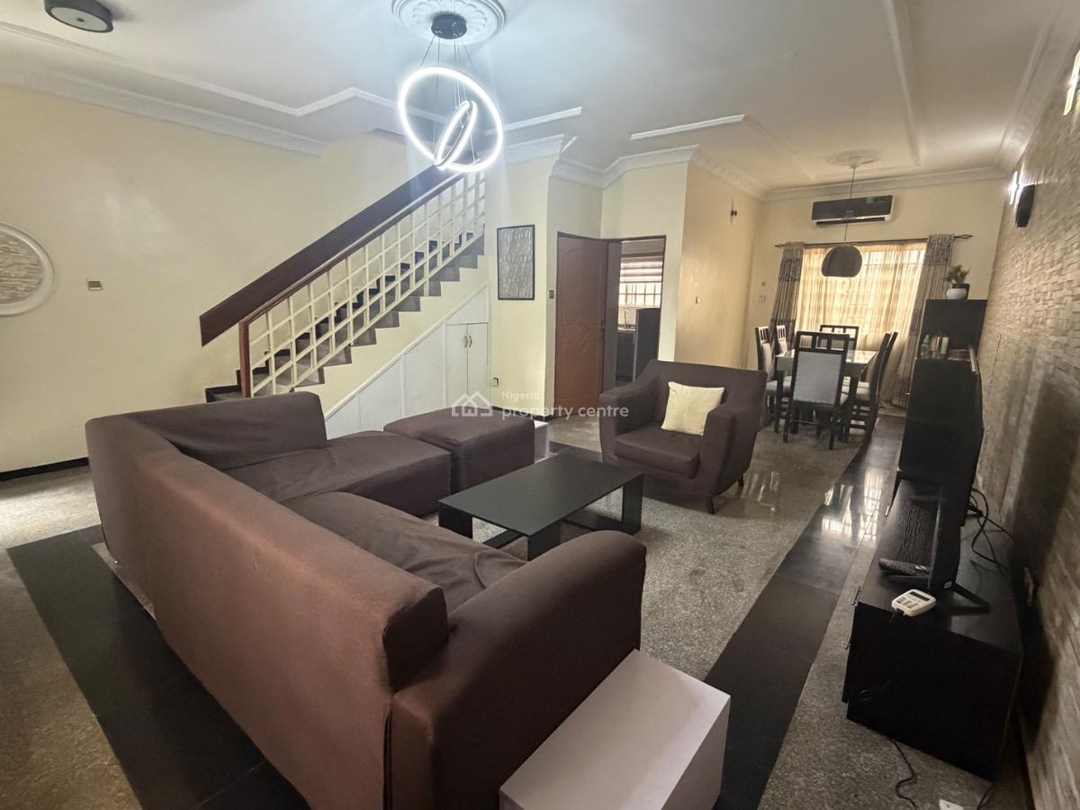 Furnished and Serviced Two Bedroom Terrace Duplex, Ajisafe Street, Ikeja Gra, Ikeja, Lagos, Terraced Duplex for Rent