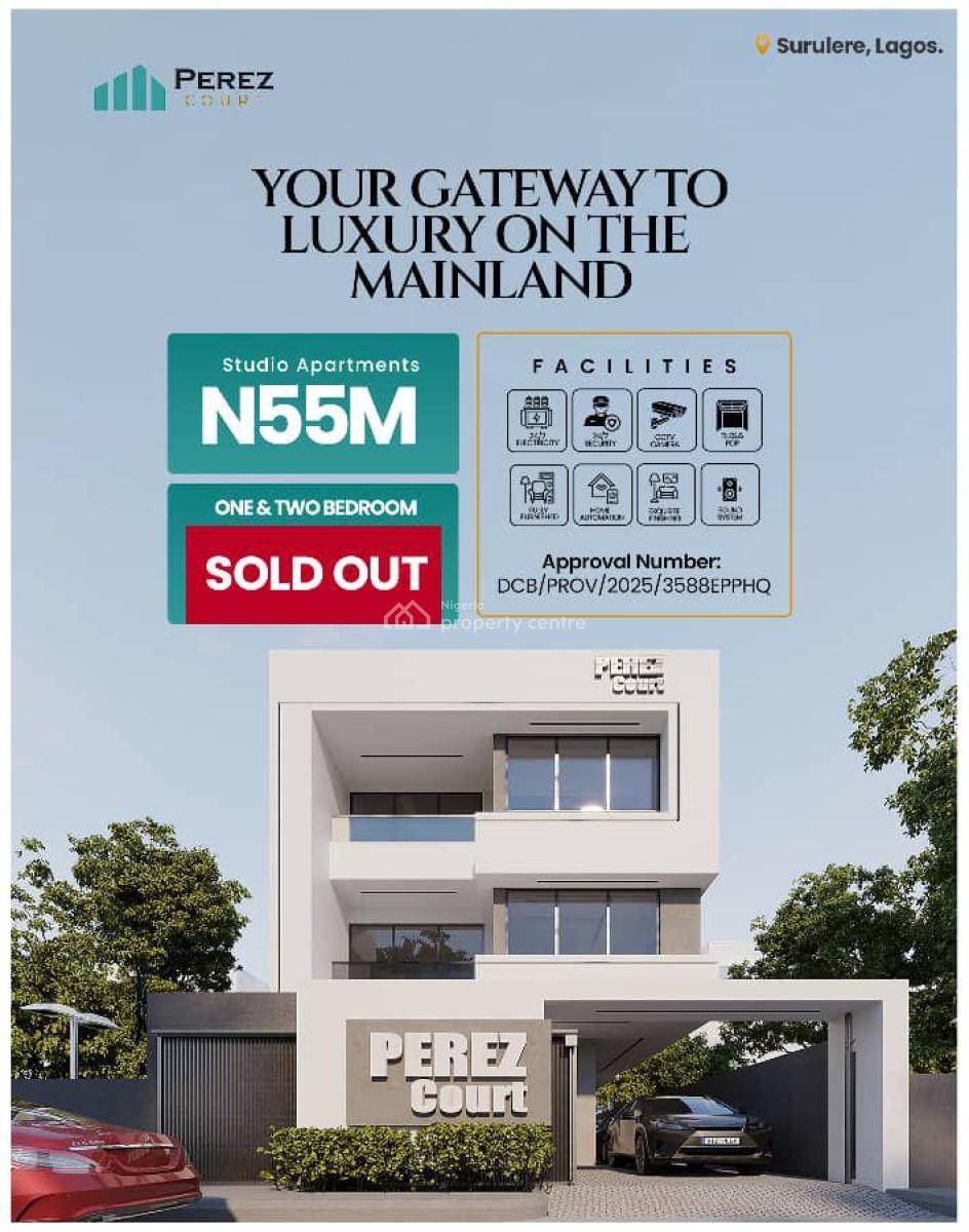 Luxury 1 Bedroom Apartment, Surulere, Surulere, Lagos, Flat / Apartment for Sale