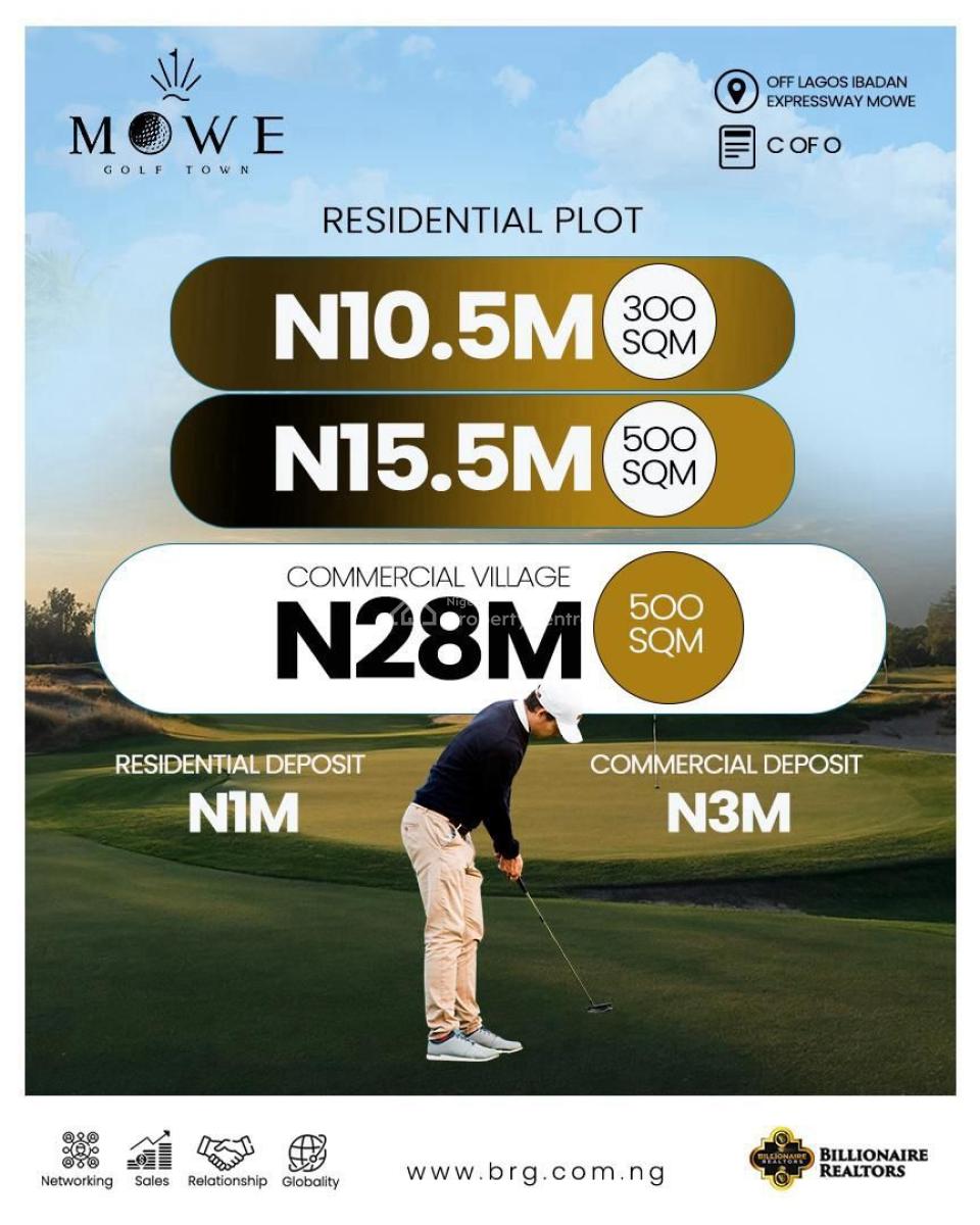 3 Bedroom Bungalow with Bq, Golf Resort Estate, Mowe Town, Ogun, Detached Bungalow for Sale