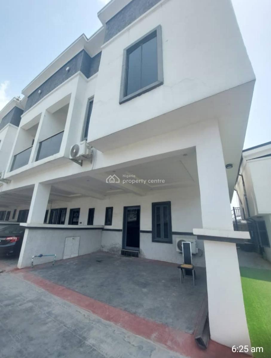 New and Spacious 3-bedroom Terrace Duplex with Bq* Fitted Kitchen Lekk, Ikota School Side in an Estate, Lekki, Ikota, Lekki, Lagos, Terraced Duplex for Rent