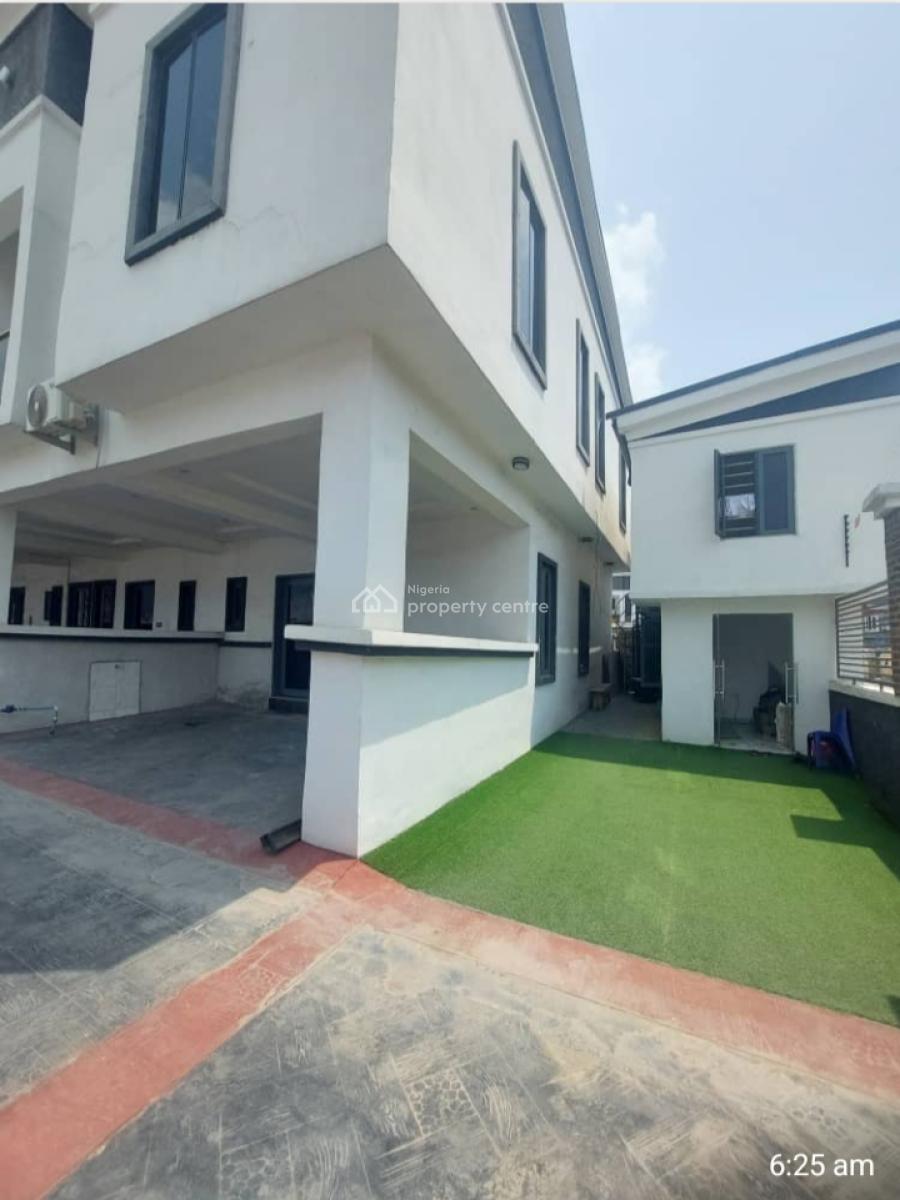New and Spacious 3-bedroom Terrace Duplex with Bq* Fitted Kitchen Lekk, Ikota School Side in an Estate, Lekki, Ikota, Lekki, Lagos, Terraced Duplex for Rent