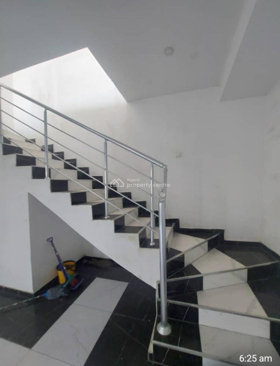 New and Spacious 3-bedroom Terrace Duplex with Bq* Fitted Kitchen Lekk, Ikota School Side in an Estate, Lekki, Ikota, Lekki, Lagos, Terraced Duplex for Rent