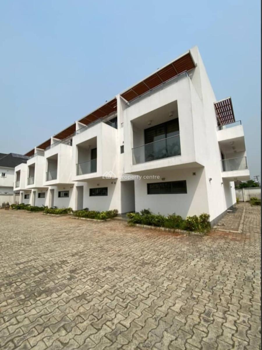 4 Bedroom Terraced House with Bq & Private Courtyard, Chevron Alternative, Lekki, Lagos, Terraced Duplex for Rent