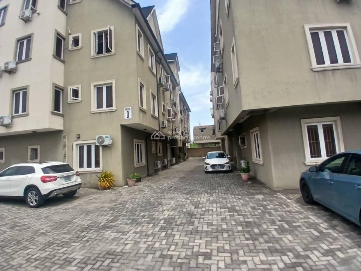 Service 2bedroom Flat on 2nd Floor Within a Gated Estate, Tyndale Mews Estate, Ajiran, Osapa London, Osapa, Lekki, Lagos, Flat / Apartment for Rent