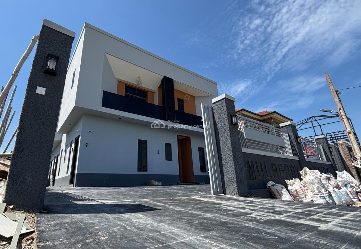 Newly Finished 4 Bedroom Semi- Detached Duplex + 10kwh+ Solar Inverter, Beechwood Estate, Imalete Alafia, Ibeju Lekki, Lagos, Semi-detached Duplex for Sale
