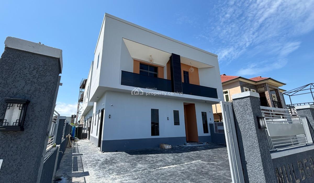 Newly Finished 4 Bedroom Semi- Detached Duplex + 10kwh+ Solar Inverter, Beechwood Estate, Imalete Alafia, Ibeju Lekki, Lagos, Semi-detached Duplex for Sale