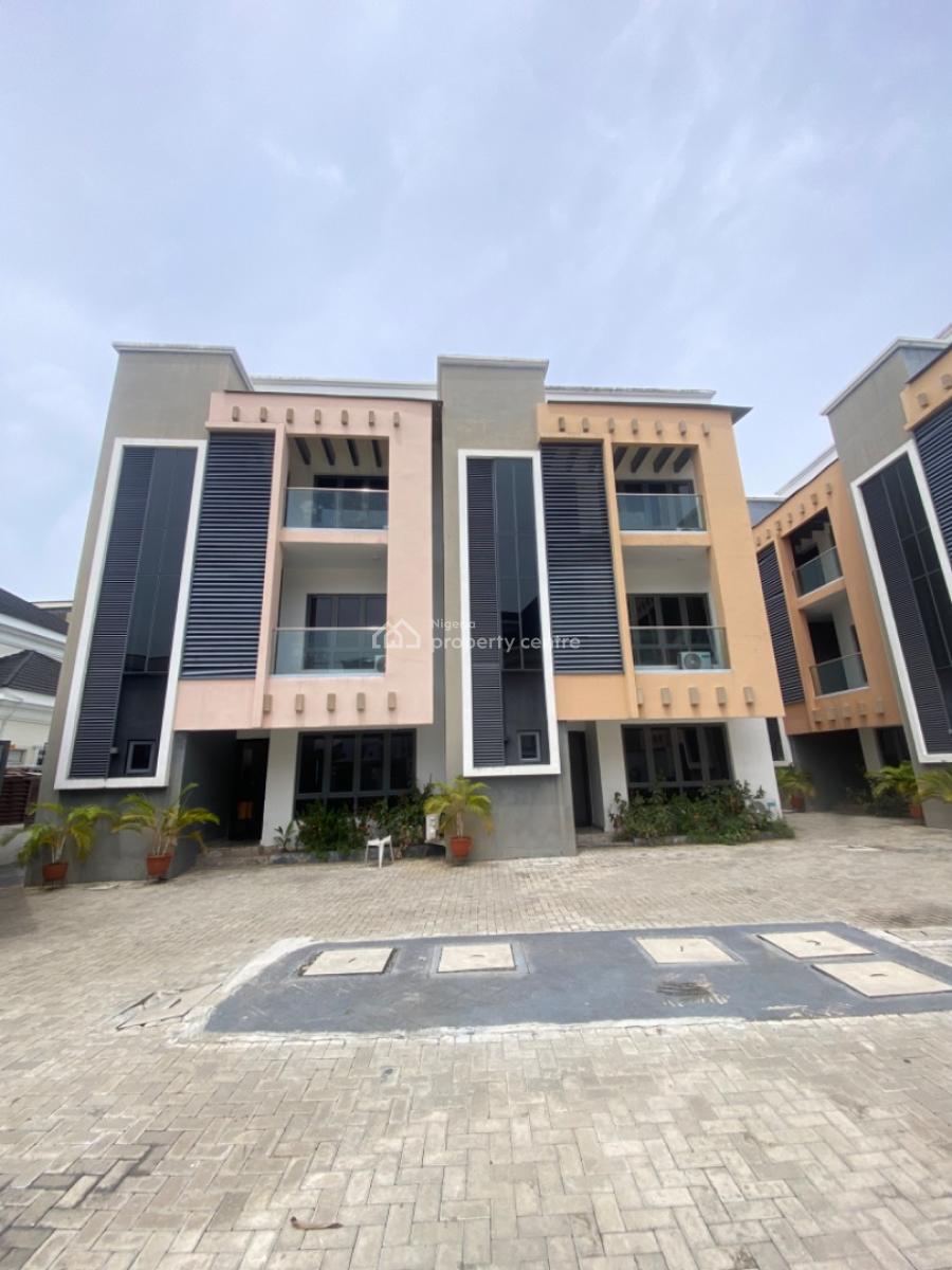 5 Units of 4 Bedroom Service Terrace Duplex with Bq Available, Banana Island, Banana Island, Ikoyi, Lagos, Terraced Duplex for Rent