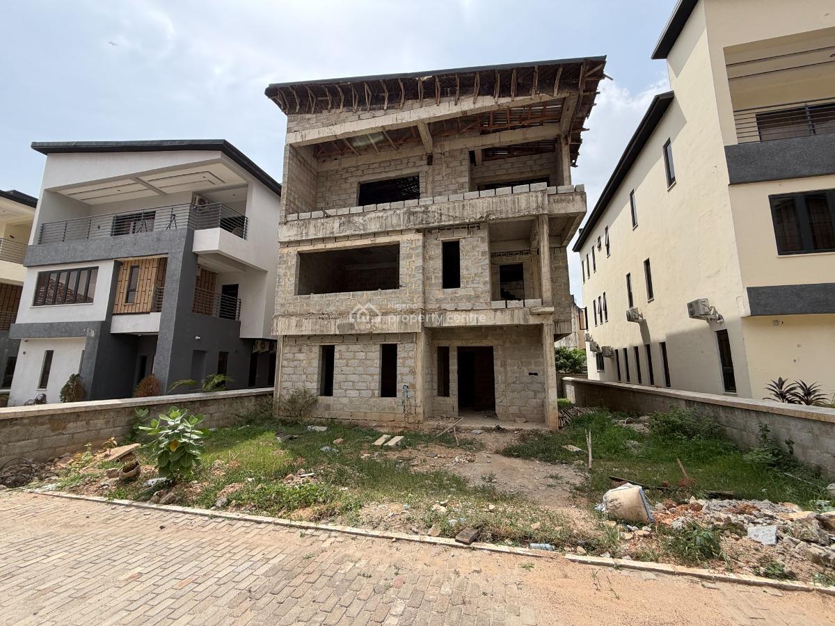 Spacious Carcass 6 Bedroom  Detached Duplex with Bq, Mabushi, Abuja, Detached Duplex for Sale