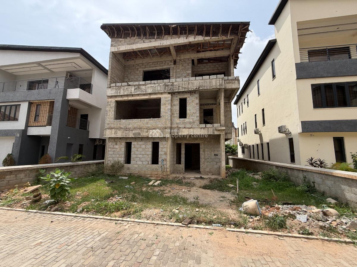 Spacious Carcass 6 Bedroom  Detached Duplex with Bq, Mabushi, Abuja, Detached Duplex for Sale