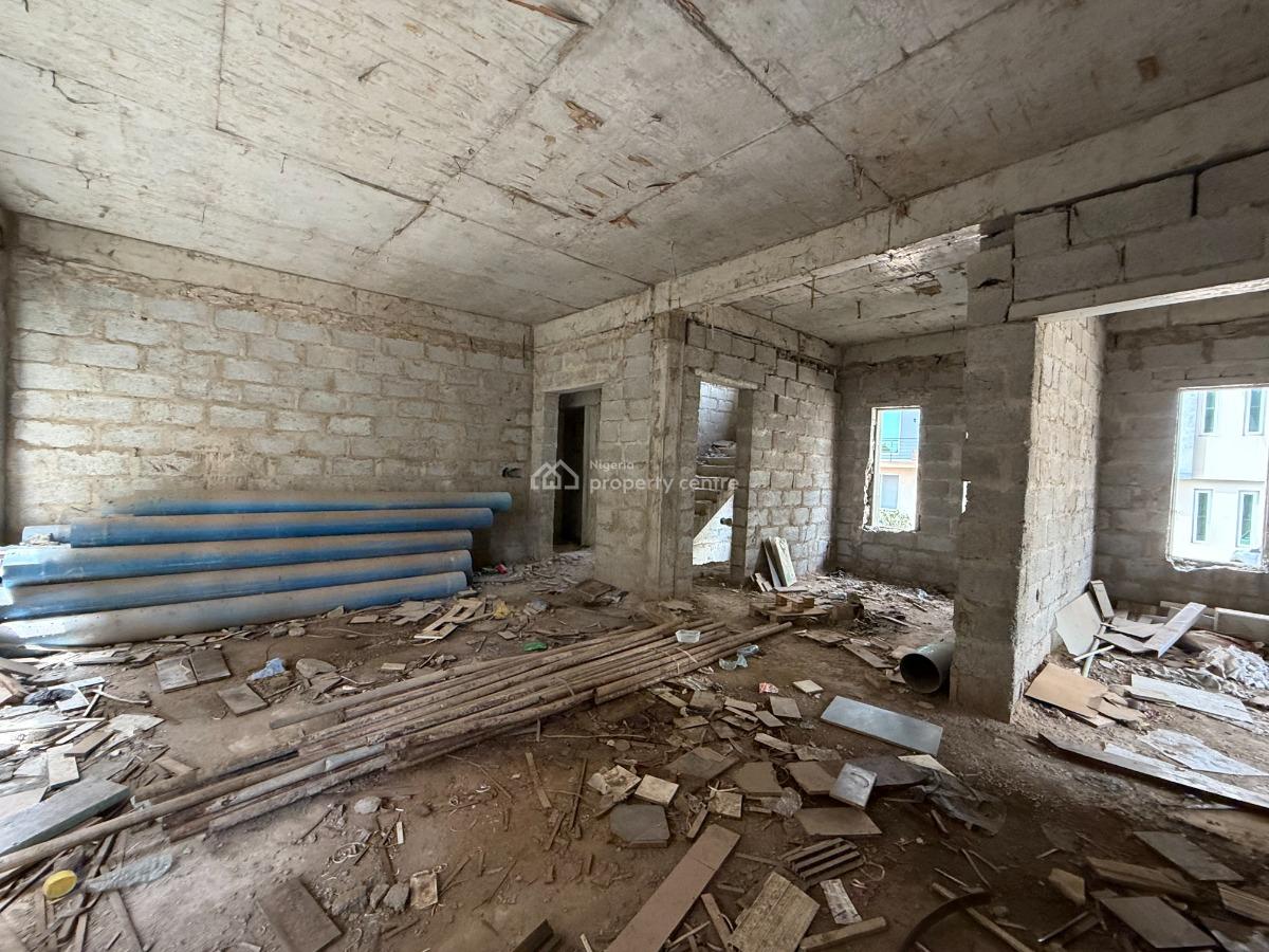 Spacious Carcass 6 Bedroom  Detached Duplex with Bq, Mabushi, Abuja, Detached Duplex for Sale