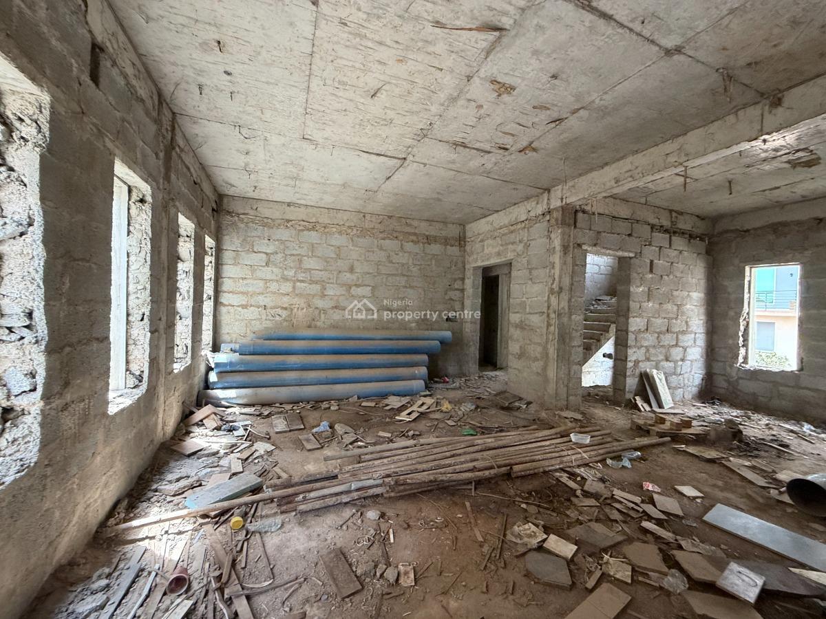 Spacious Carcass 6 Bedroom  Detached Duplex with Bq, Mabushi, Abuja, Detached Duplex for Sale