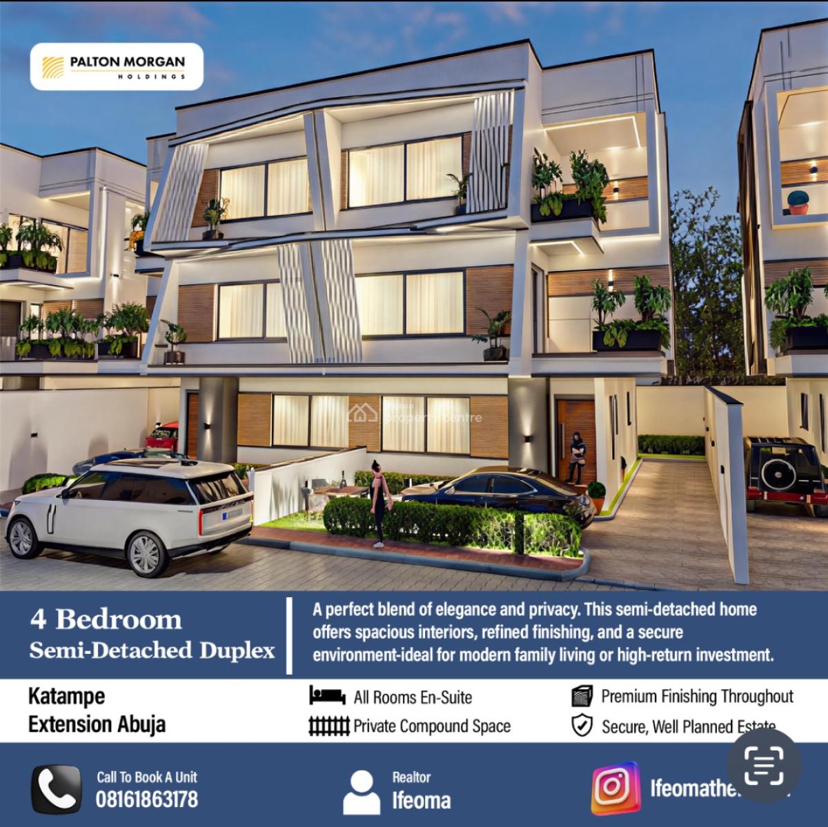4 Bedroom Semi Detached Duplex, Katampe Extension, Katampe, Abuja, Semi-detached Duplex for Sale