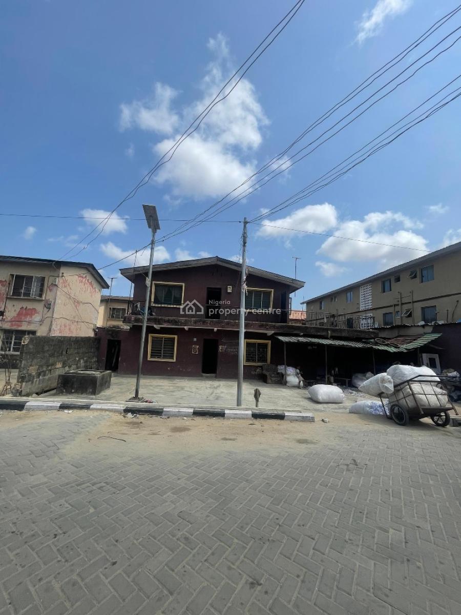 Solid Storey Building Comprising of 18 Rooms, Off Cole Street, Surulere, Lagos, Block of Flats for Sale