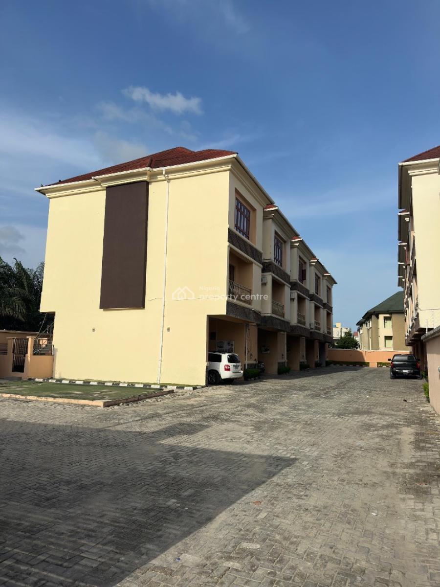 Well Finished 4 Bedroom Terrace with Bq, Osapa, Lekki, Lagos, Terraced Duplex for Sale