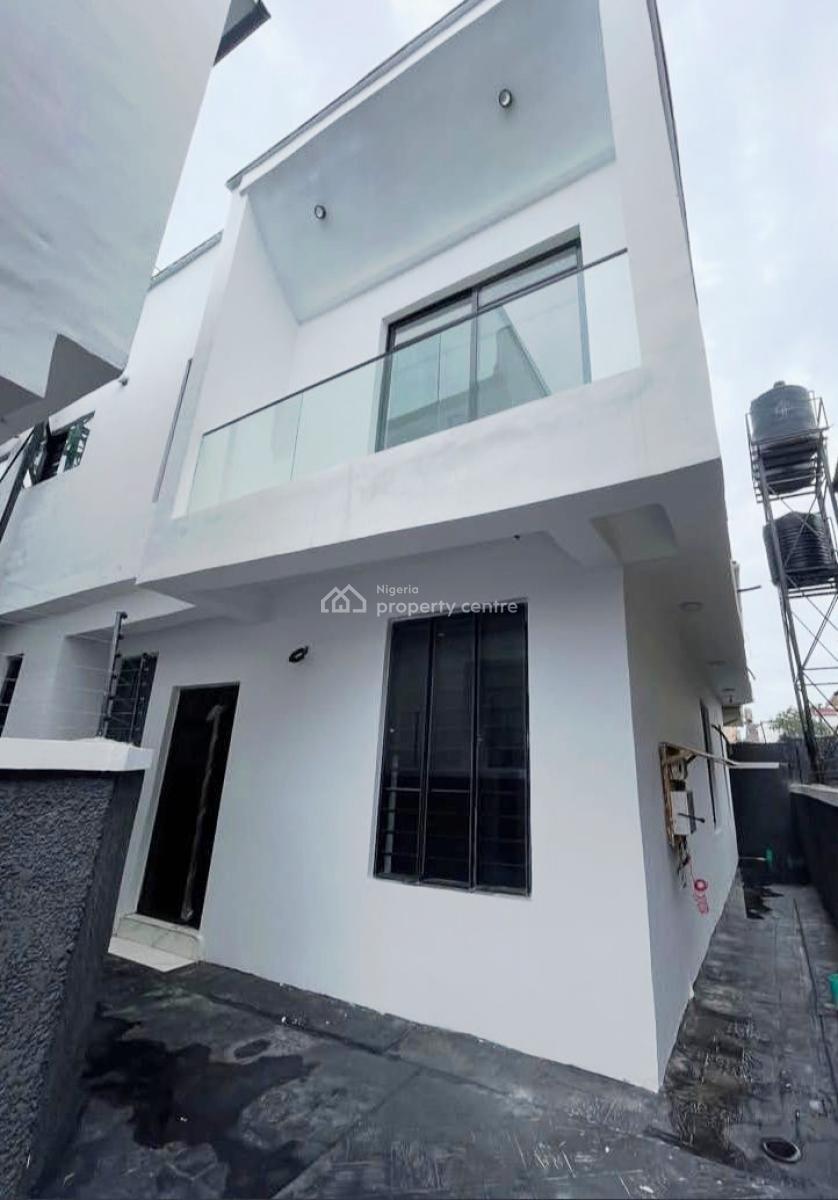 Elegant 4 Bedroom Semi-detached House with Maid Room, Chevron, Lekki, Lagos, Semi-detached Duplex for Sale