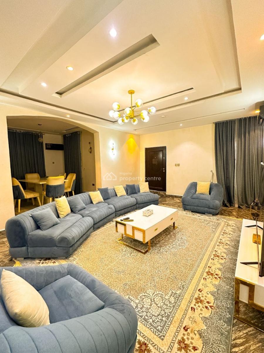 a Well-built Fully Furnished & Serviced 4-bedroom Semi-detached Duplex, Guzape District, Abuja, Detached Duplex for Rent