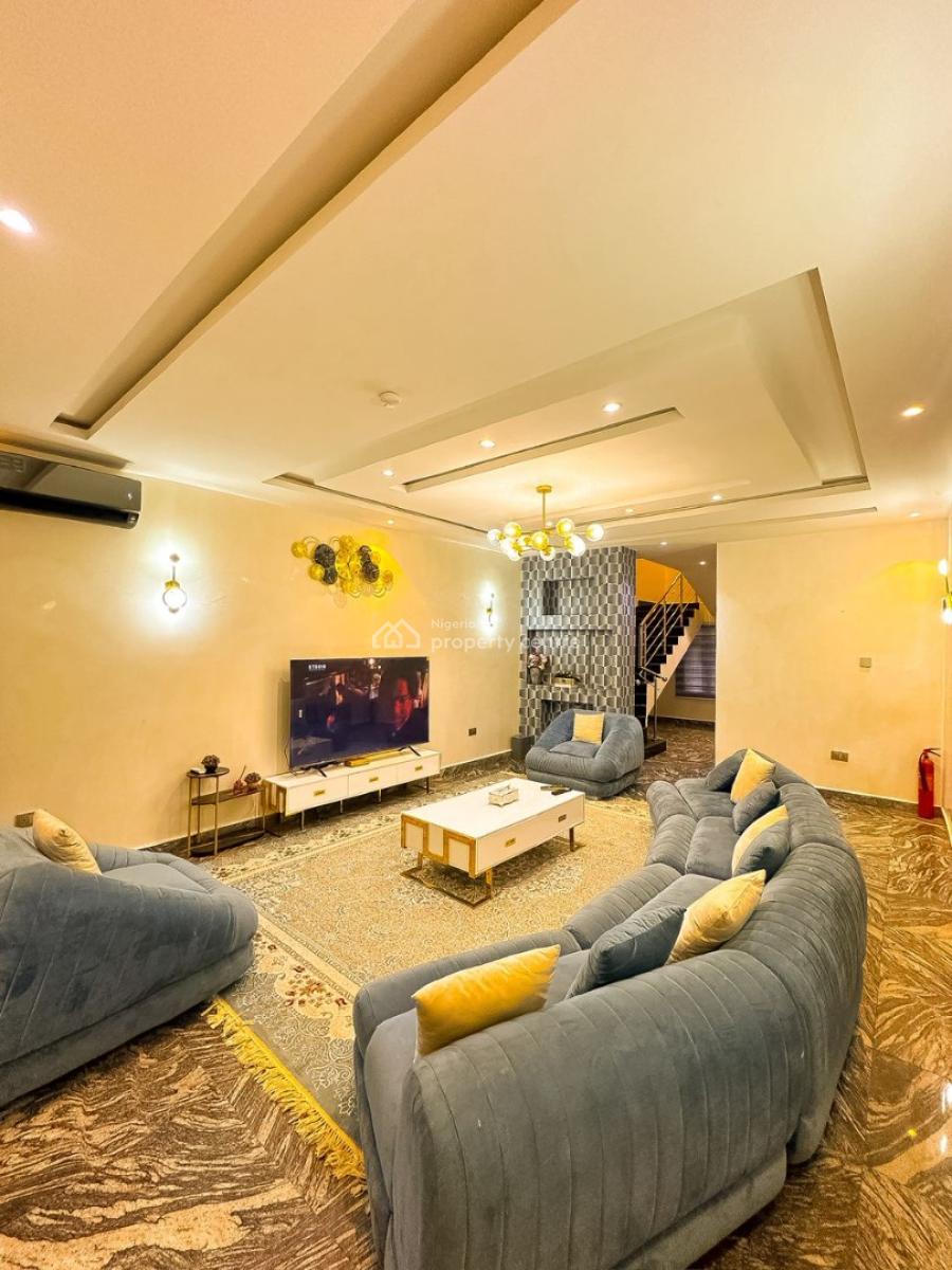a Well-built Fully Furnished & Serviced 4-bedroom Semi-detached Duplex, Guzape District, Abuja, Detached Duplex for Rent