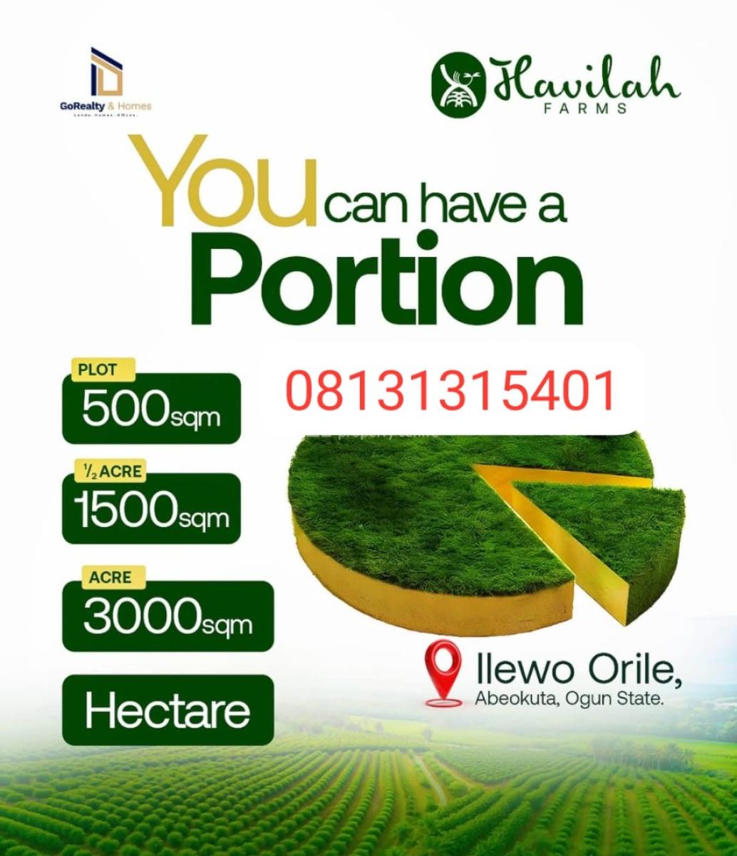 Plots and Acres of Affordable Farmland Land, Ilewo Orile, Abeokuta North, Ogun, Mixed-use Land for Sale