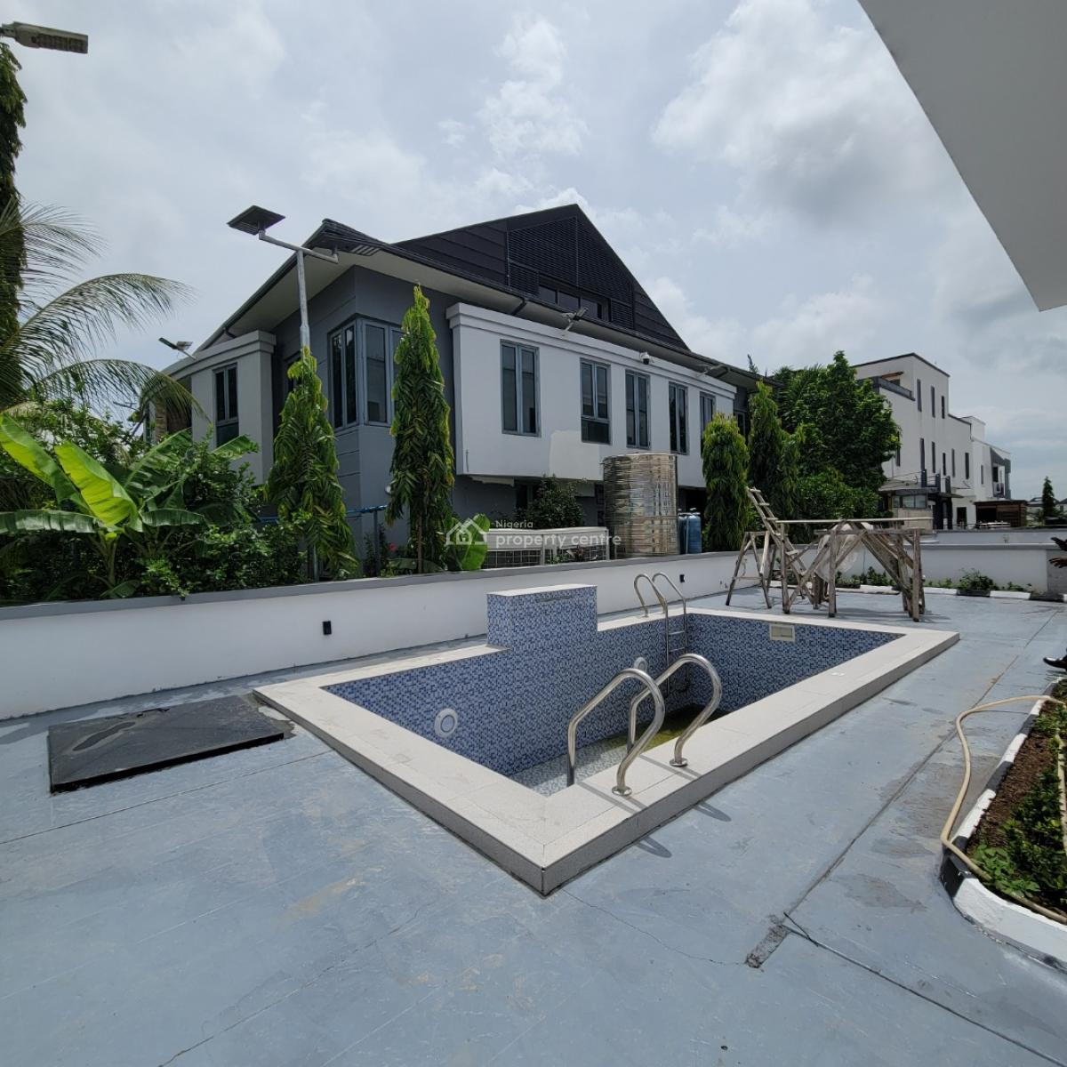 Beautiful 5 Bedroom Duplex with a Bq and a Pool, Ajah, Lagos, Detached Duplex for Sale
