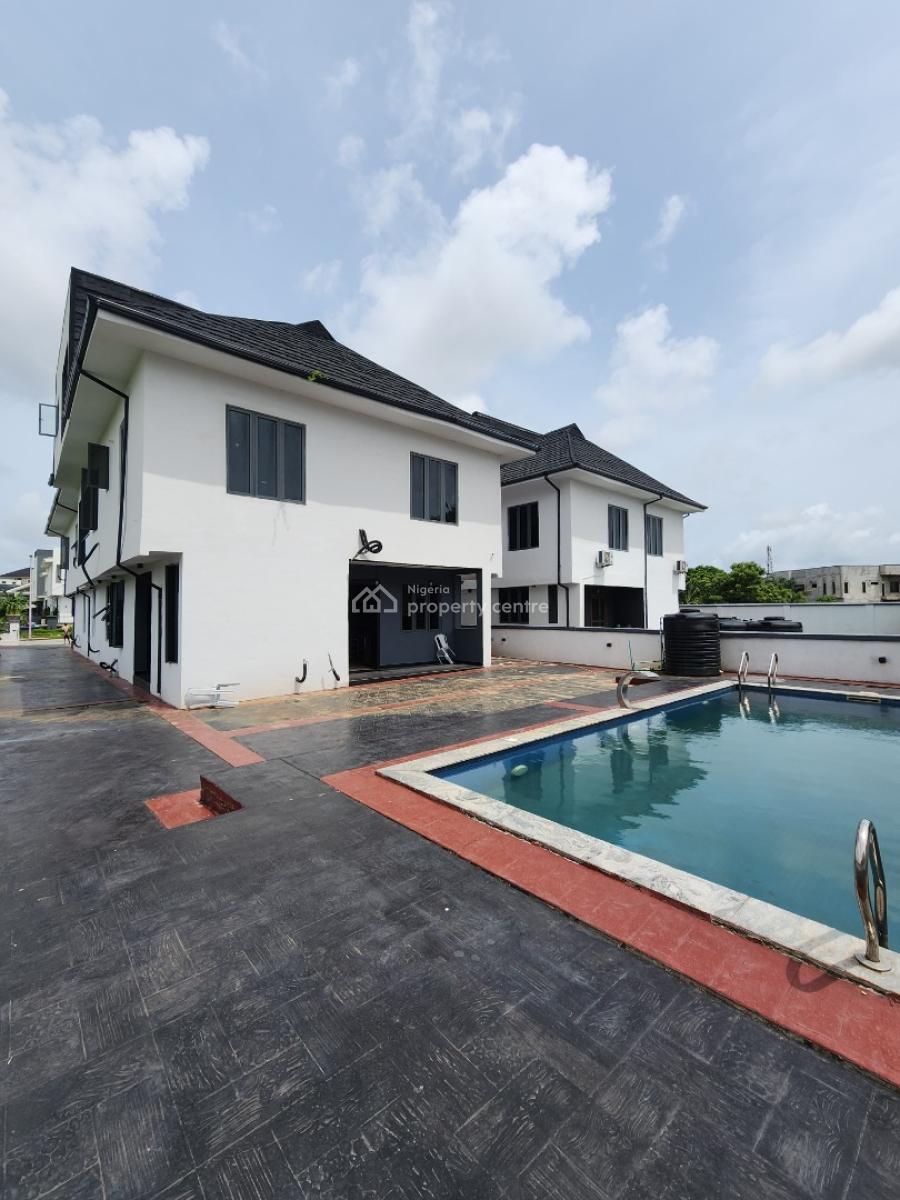 Lovely 6 Bedroom Fully Detached Duplex with a Bq, Pool, Royal Garden Estate, Ajah, Lagos, Detached Duplex for Sale
