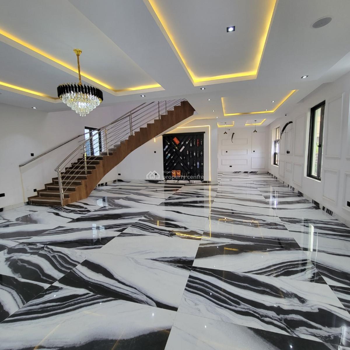 Magnificent 6 Bedroom Duplex with a Bq,pool,cinema Gym, Ajah, Lagos, Detached Duplex for Sale