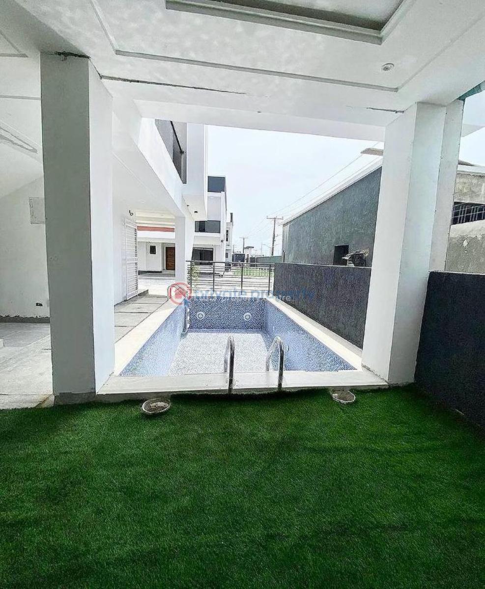 4-bedroom Standard Spacious Duplex in a Serviced Estate, By Pinnock Beach Resort, Osapa, Lekki, Lagos, Terraced Duplex for Rent