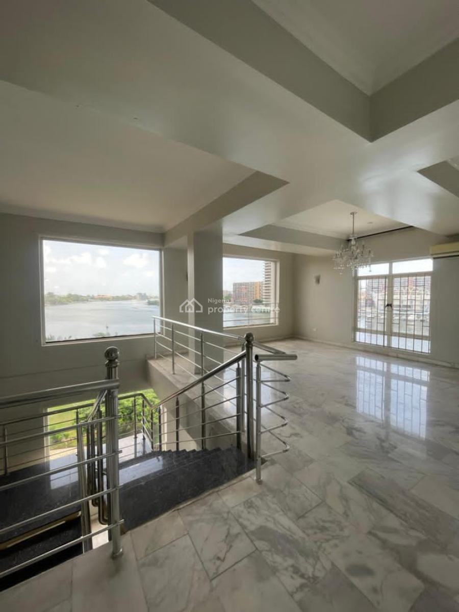 Beautiful 4 Bedroom Waterfront Maisonette Penthouse, Off Bourdillon, Ikoyi, Lagos, House for Rent