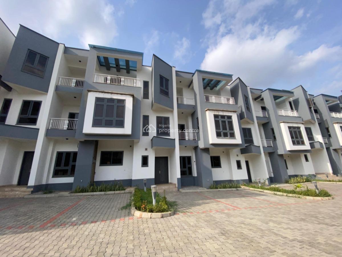Fully Serviced 4 Bedroom Terrace Duplex with 2 Bqs, Wuse 2, Abuja, Terraced Duplex for Rent