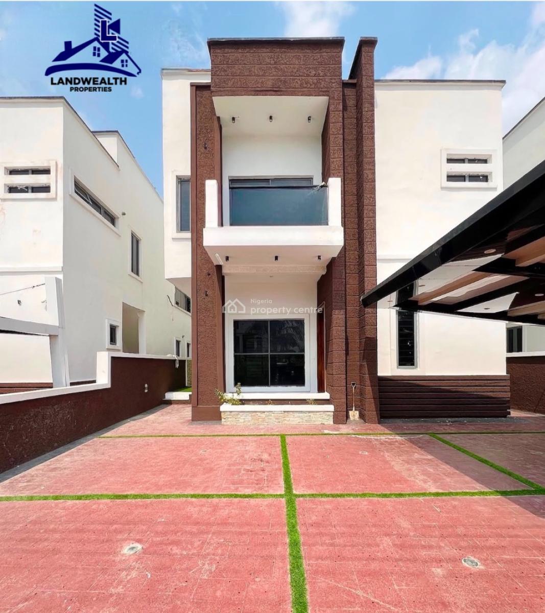 Contemporary 5 Bedroom Fully Detached with Swimming Pool Duplex, Lekky County Homes, Ikota, Lekki, Lagos, Detached Duplex for Sale