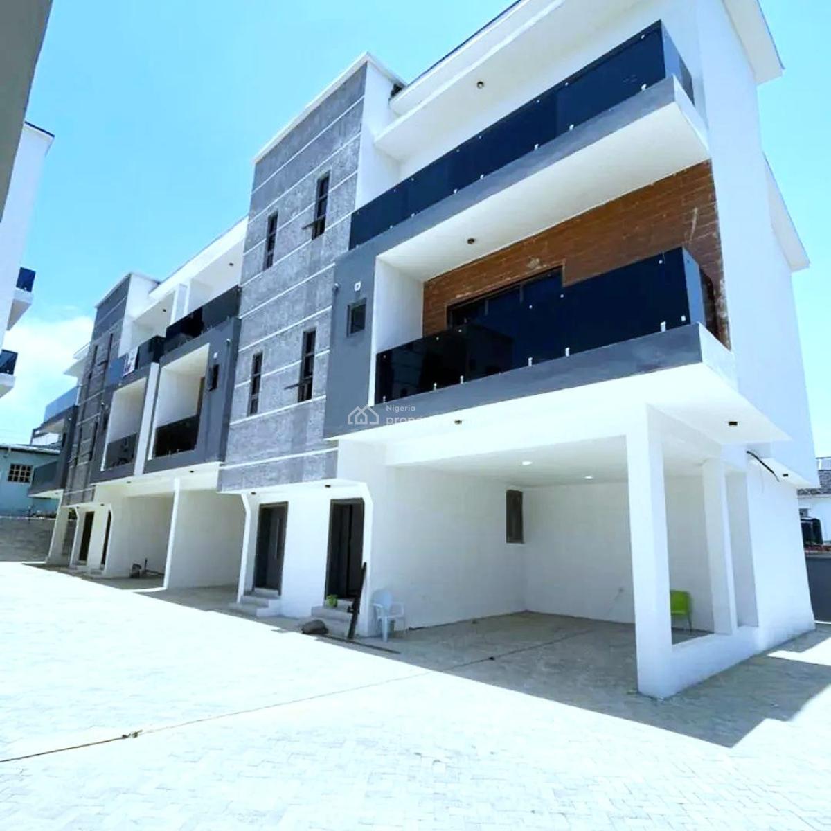 Lovely 4 Bedroom Terrace Duplex with a Bq, Ologolo, Lekki, Lagos, Terraced Duplex for Rent