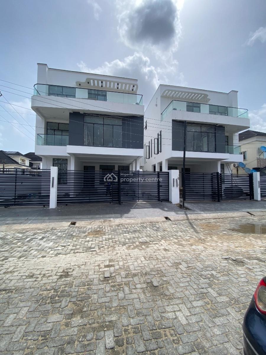 Newly Built 5 Bedroom Duplex with Open Terrace, Chevron, Lekki, Lagos, Detached Duplex for Sale