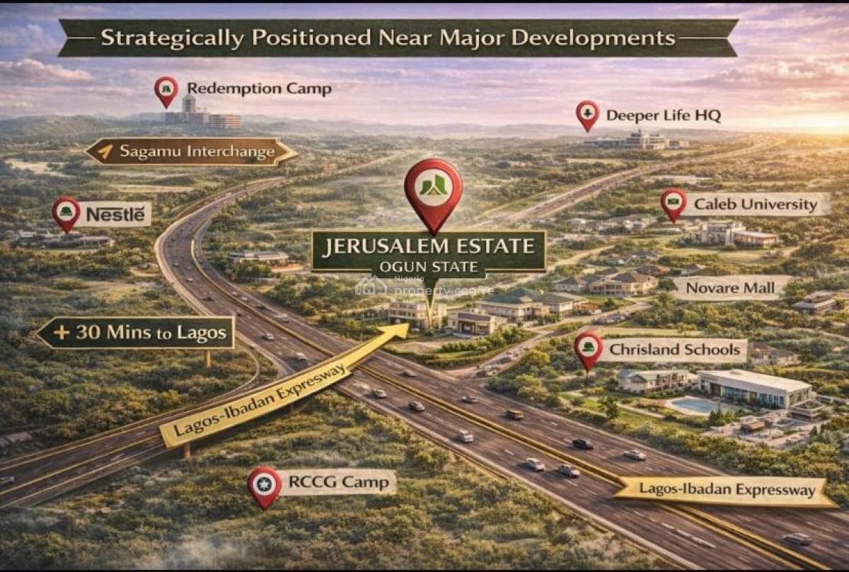 Treasure Park and Gardens Phase 5(city of God), Behind Rccg Camp, Off Lagos Ibadan Expressway, Simawa, Ogun, Residential Land for Sale